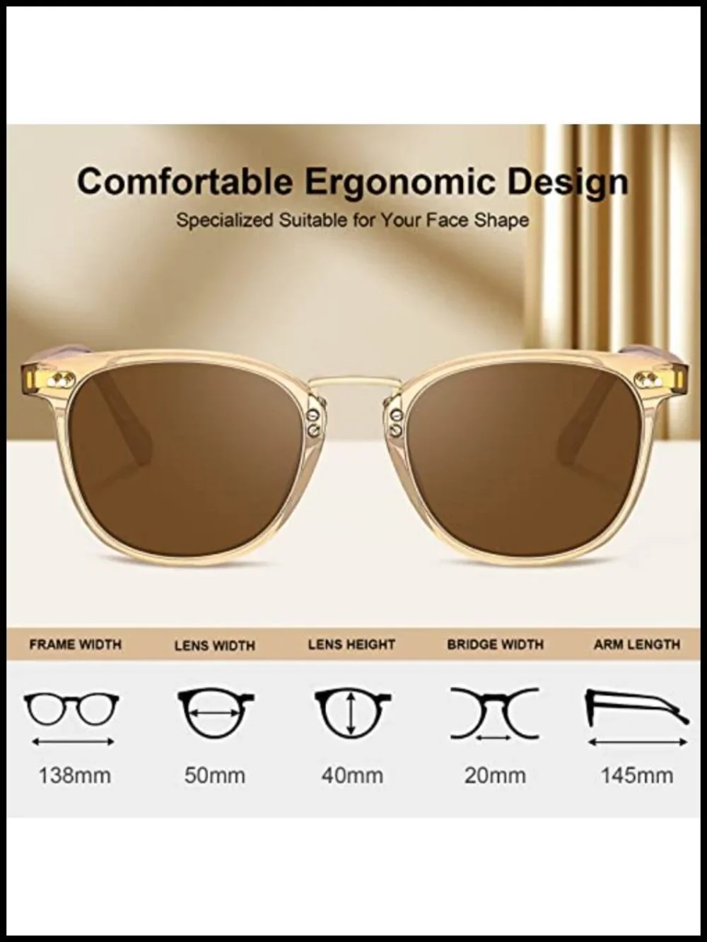 Round Acetate Polarized Sunglasses Women Retro Metal Bridge Small Face UV400